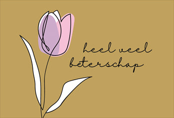 Beterschap met tulp