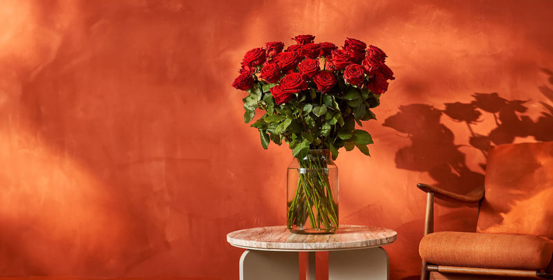 Rode rozen boeket
