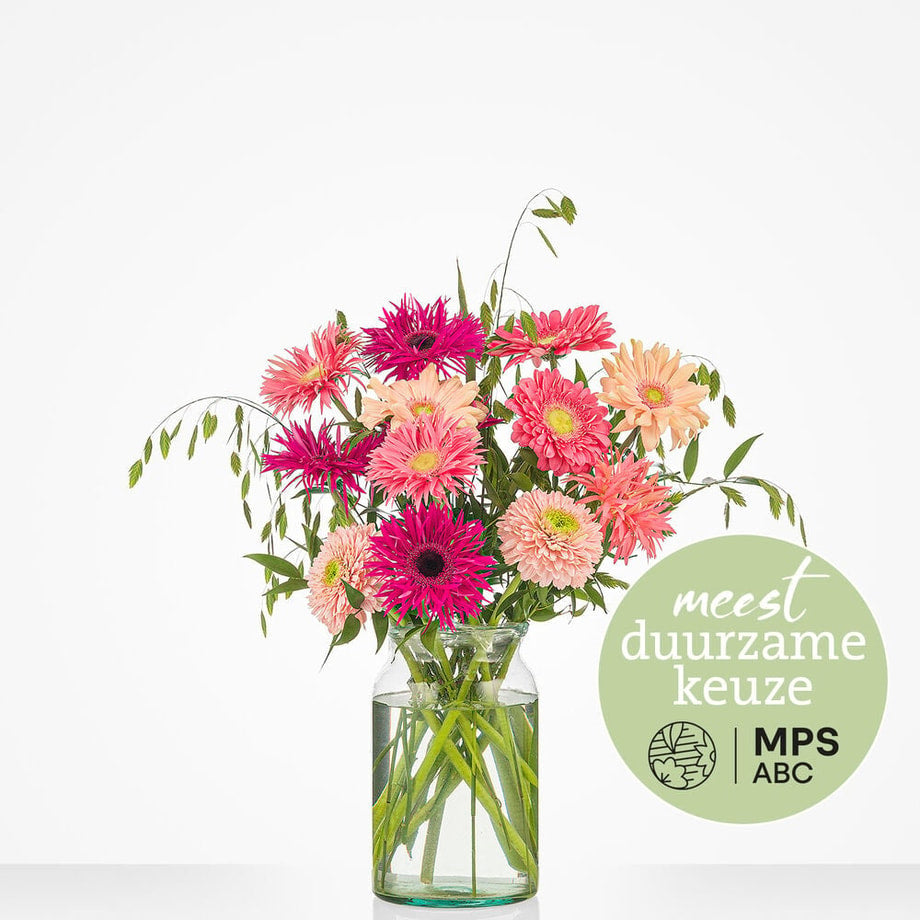 Duurzaam gerbera boeket