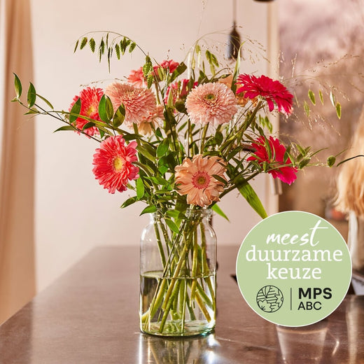Duurzaam gerbera boeket