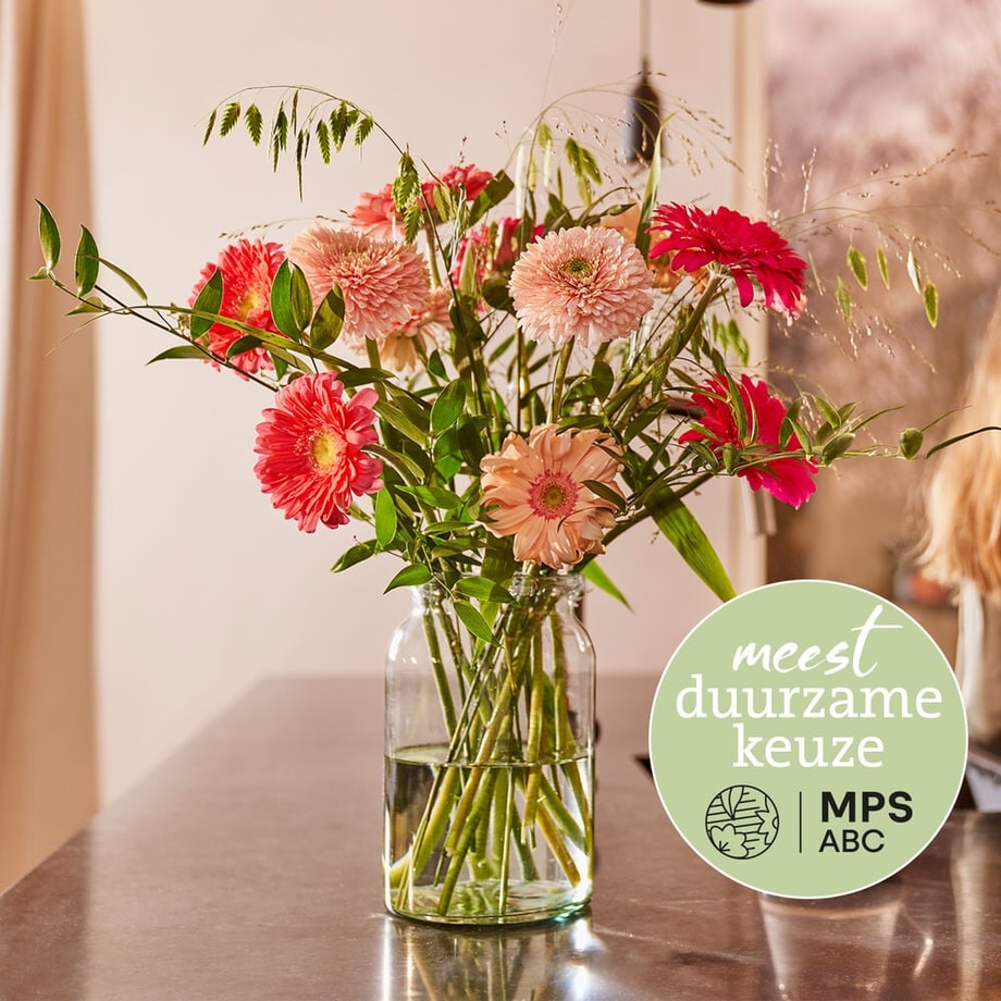 Duurzaam gerbera boeket