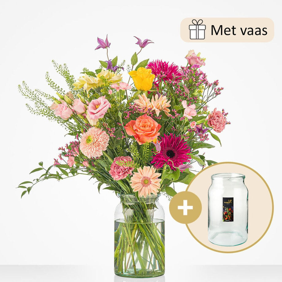 Feest in je vaas boeket (inclusief vaas!)