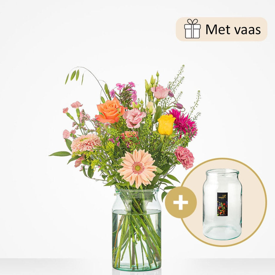 Feest in je vaas boeket (inclusief vaas!)