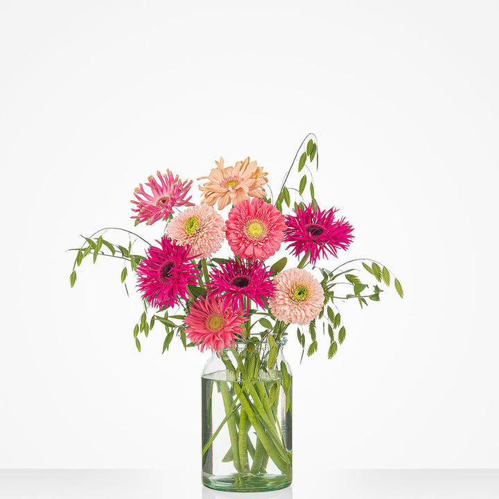Groen gekeurd gerbera boeket