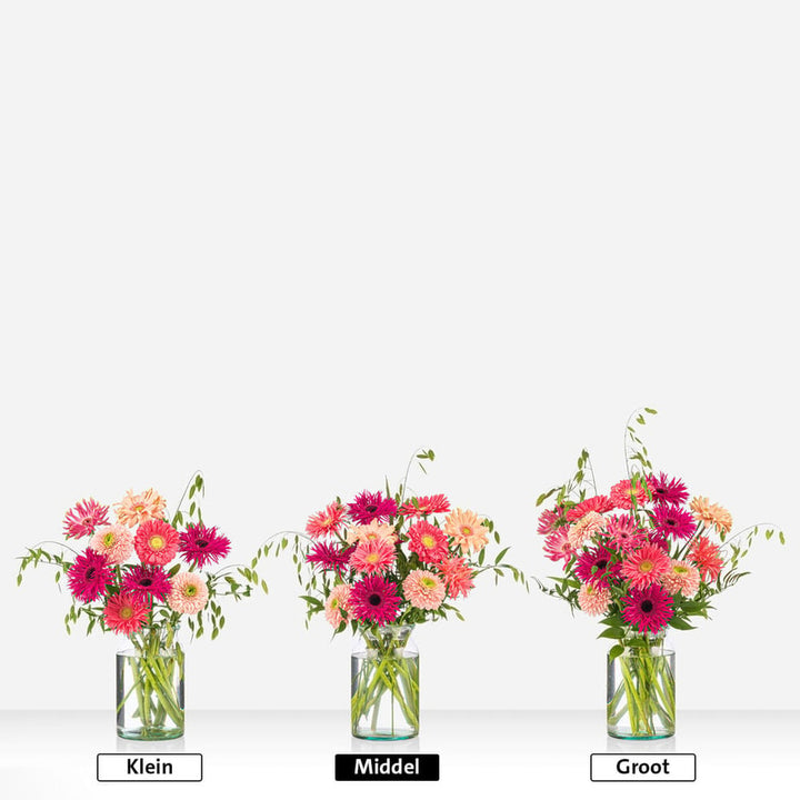 Groen gekeurd gerbera boeket
