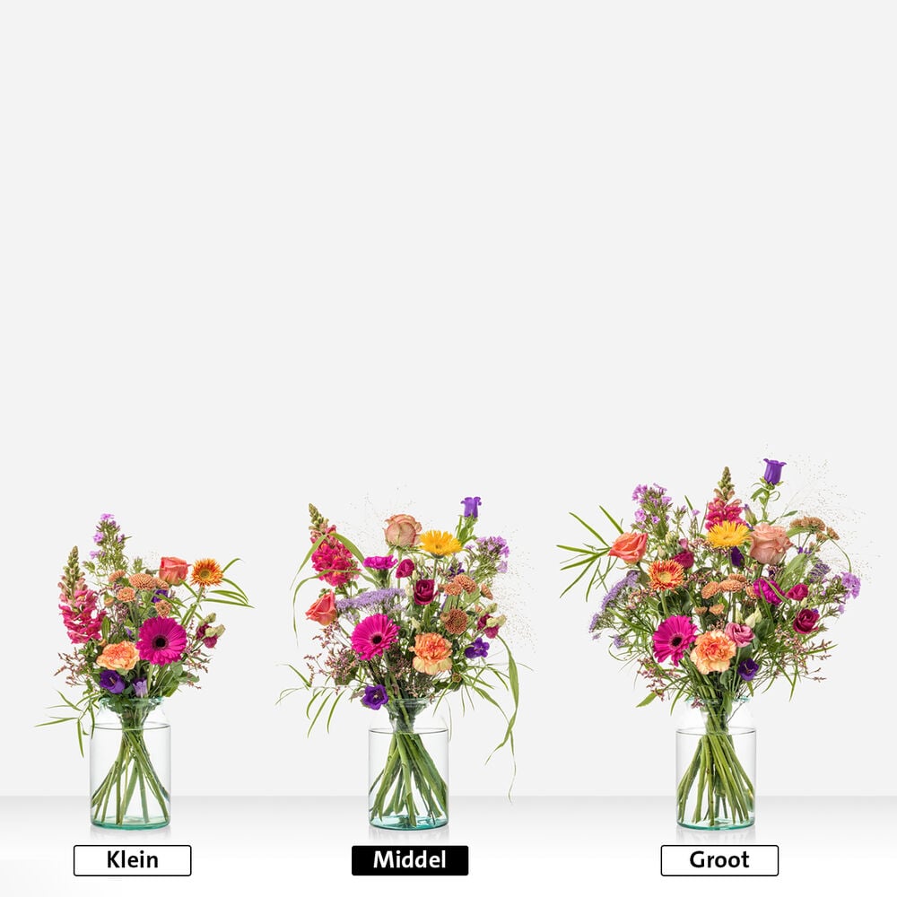 Pure warmte boeket (cadeauset met geurkaars)