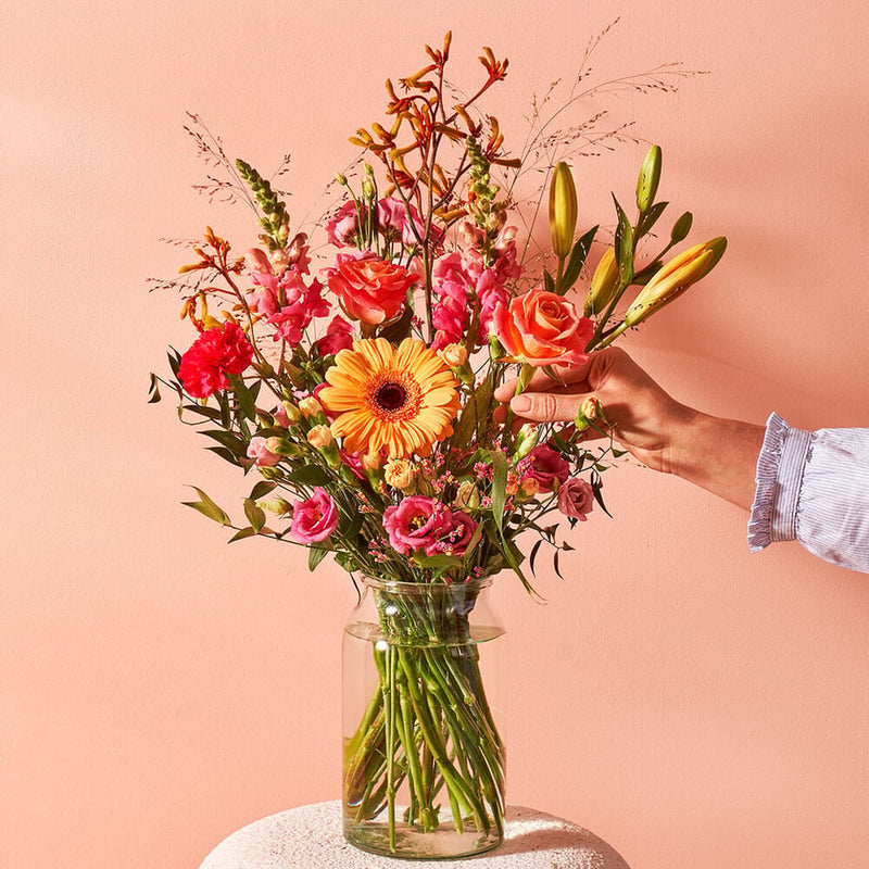 Bloemen met vaas laten bezorgen