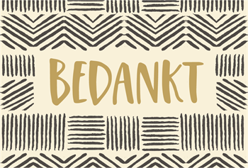 Bedankt met patroon