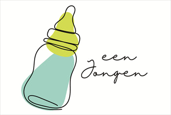 Een jongen fles