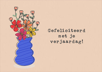 Gefeliciteerd bloemen