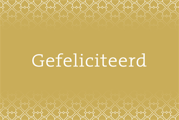 Gefeliciteerd neutraal