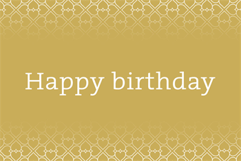 Happy birthday neutraal