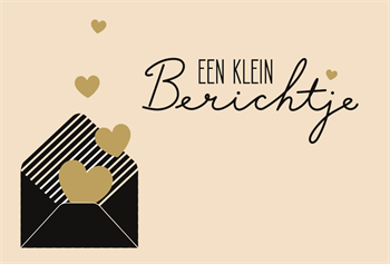 Een klein berichtje hartjes
