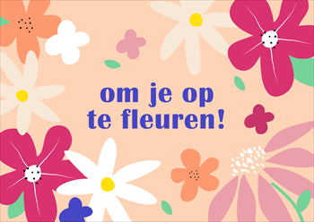 Opfleuren fruit en bloemen